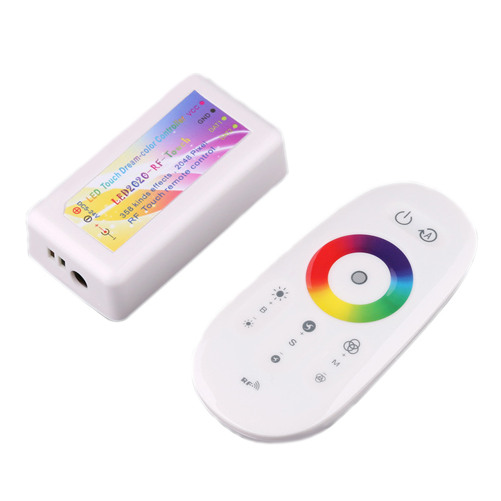 DC5~24V Touch Remote Dream Color Double Data Line Boxed LED Controller For WS2811 WS2812B Addressable LED Strip lights